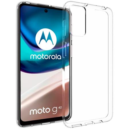 Accezz Clear Backcover voor de Motorola Moto G42 - Transparant