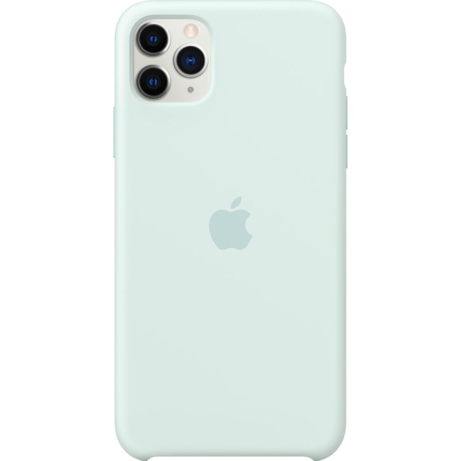Silicone Backcover voor de Apple iPhone 11 Pro Max - Seafoam Blauw