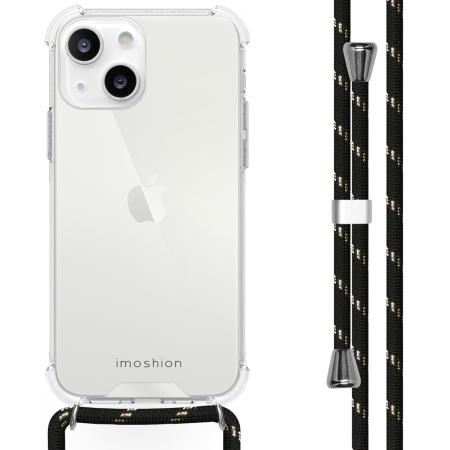 imoshion Backcover met koord voor de Apple iPhone 13 - Zwart & Goud