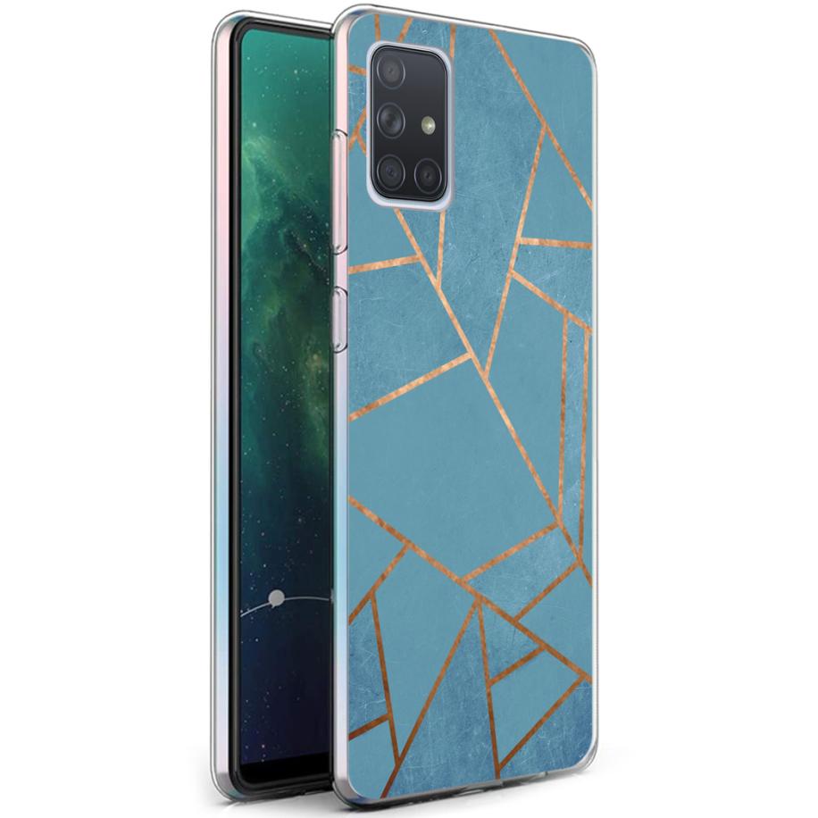 imoshion Design hoesje voor de Samsung Galaxy A71 - Blue Graphic Multicolor