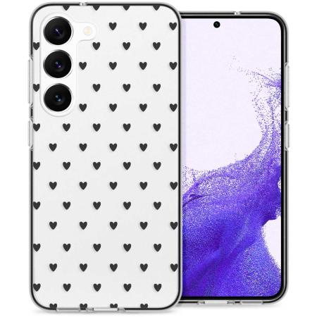 imoshion Design hoesje voor de Samsung Galaxy S23 - Hearts All Over Black