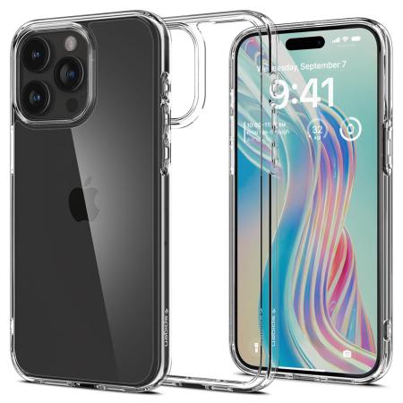 Spigen Ultra Hybrid Backcover voor de Apple iPhone 15 Pro - Crystal Clear