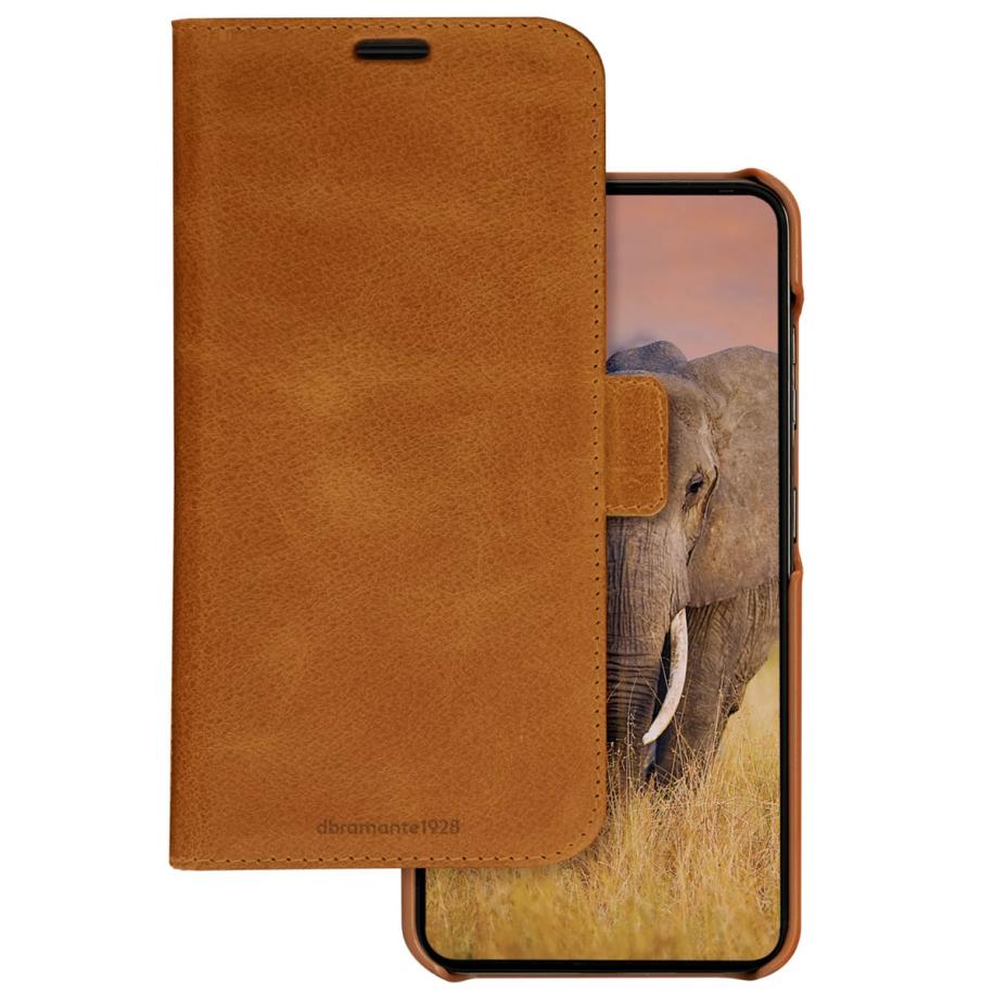 dbramante1928 Lynge Bookcase voor de Samsung Galaxy A55 - Tan Bruin