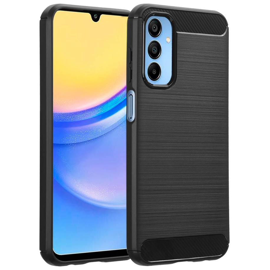 imoshion Brushed Backcover voor de Samsung Galaxy A15 (5G/4G) - Zwart Zwart