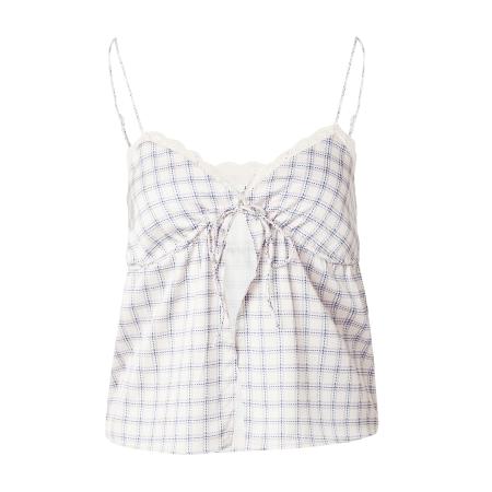 Monki Monki Top blauw / wit