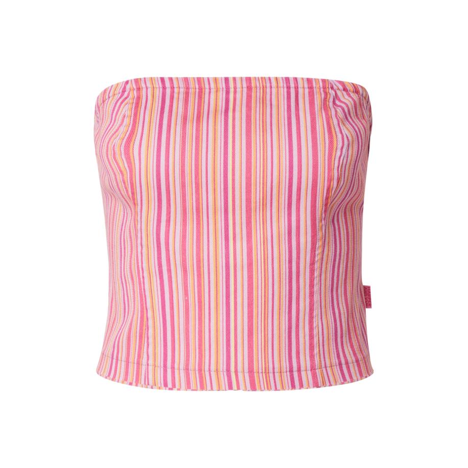 Harper & Yve Top geel / pink / rosa Roze