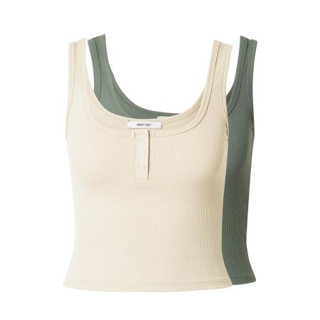 ABOUT YOU ABOUT YOU Top Dotta lichtbeige / olijfgroen