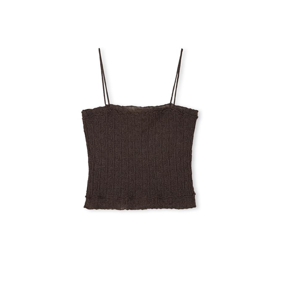 Ipekyol Ipekyol Gebreide top bruin -