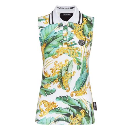 Plein Sport Plein Sport Top geel / groen / zwart / wit