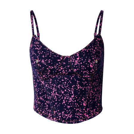 Monki Monki Top marine / lichtroze