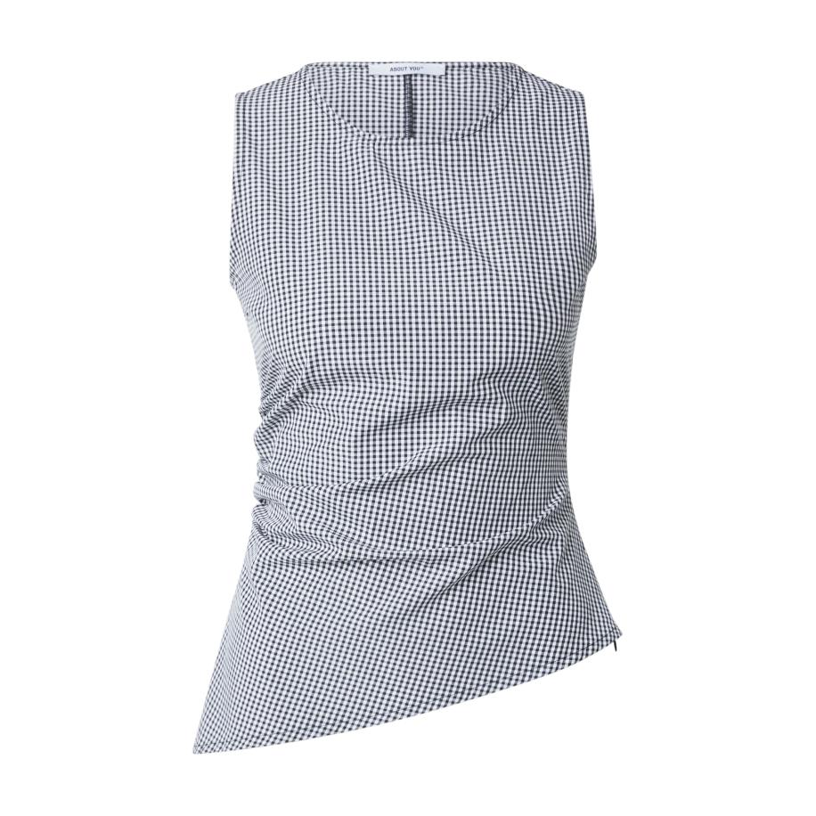 ABOUT YOU ABOUT YOU Top Theodora nachtblauw / duifblauw / wit -