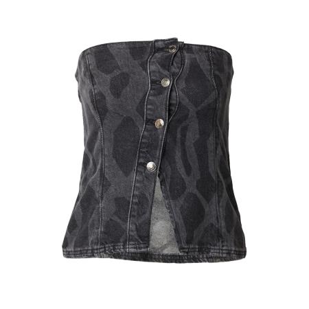 Hosbjerg Hosbjerg Top Mickie grey denim / donkergrijs