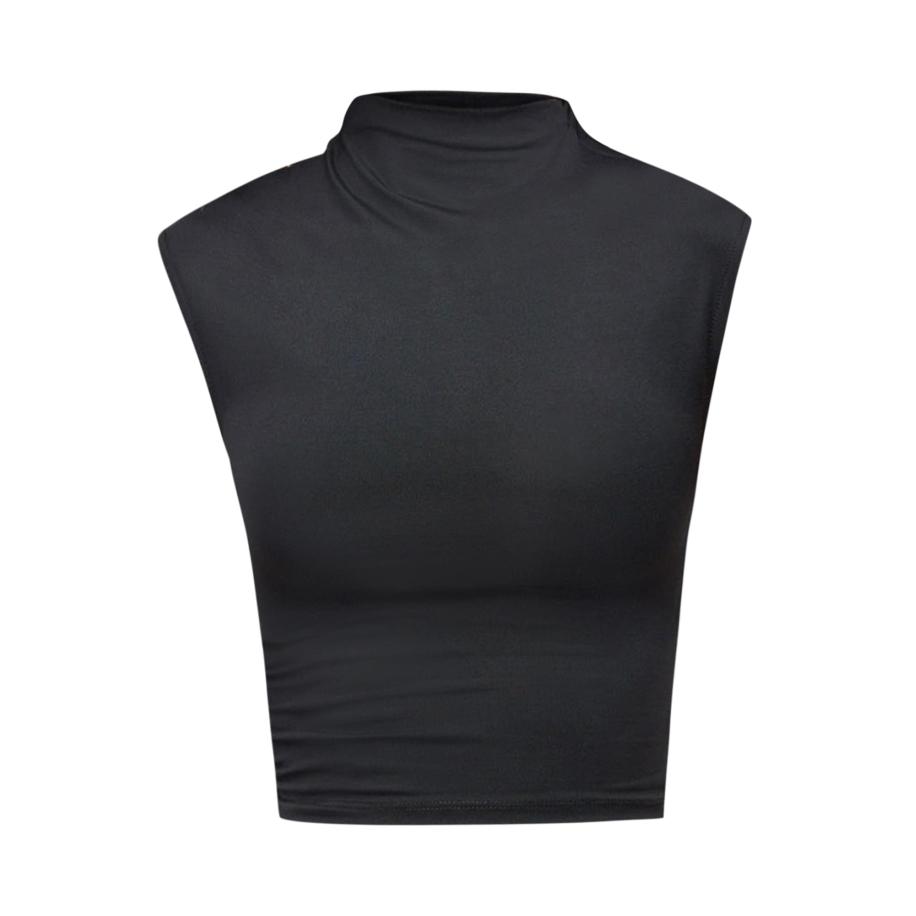 No Matter What Top Ernte zwart Zwart