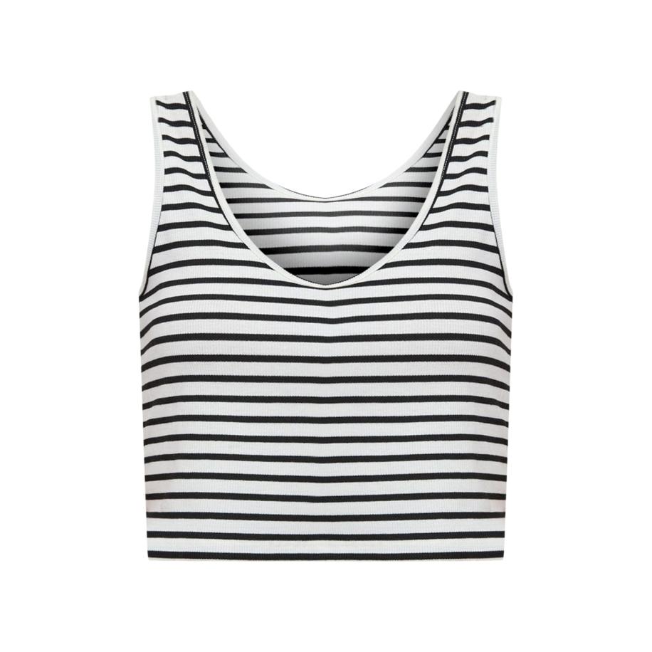 No Matter What No Matter What Top Ernte zwart / wit -