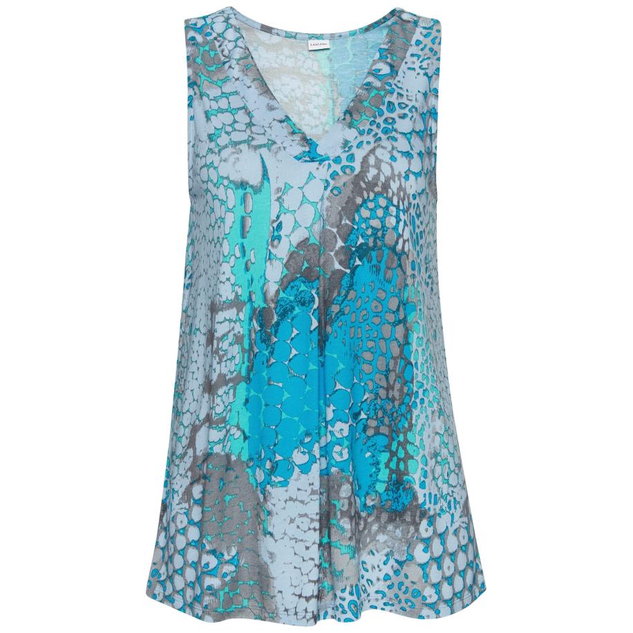 Buffalo BUFFALO Top azuur / neonblauw / grijs / lichtgrijs -