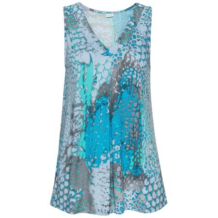 Buffalo BUFFALO Top azuur / neonblauw / grijs / lichtgrijs