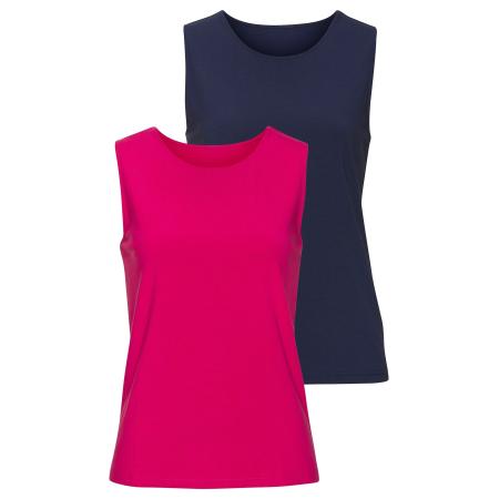 Lascana LASCANA Top marine / pink