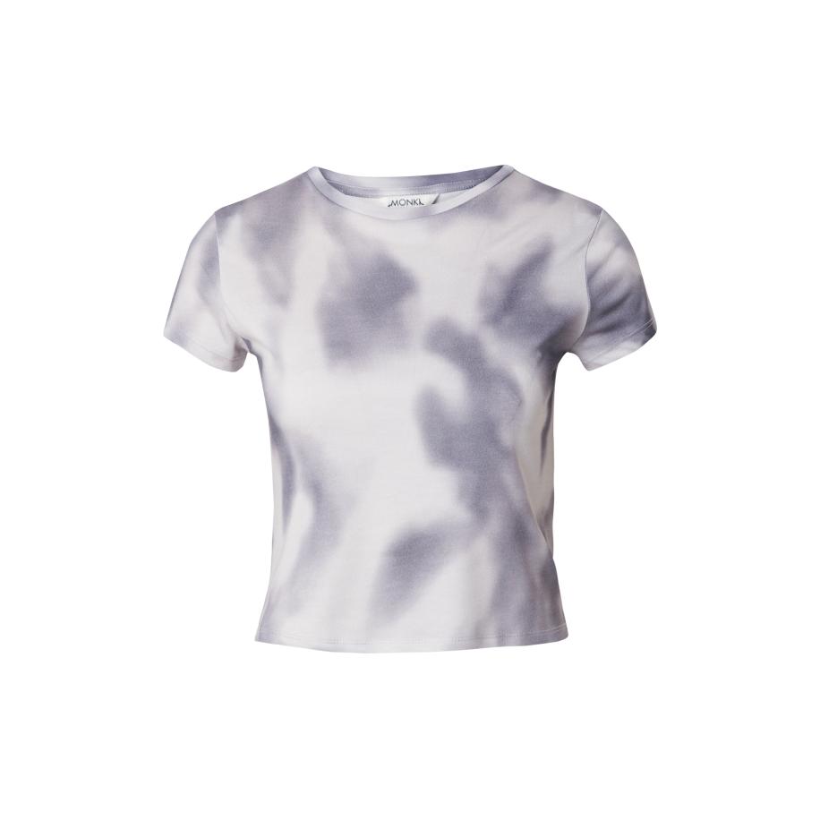 Monki Monki Shirt grijs / wit -