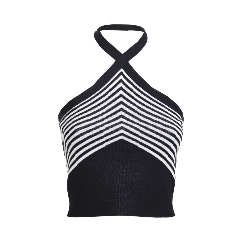 Influencer Influencer Top zwart / wit -