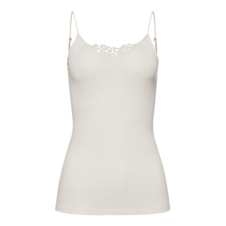 Hanro Hanro Top Woolen Silk offwhite