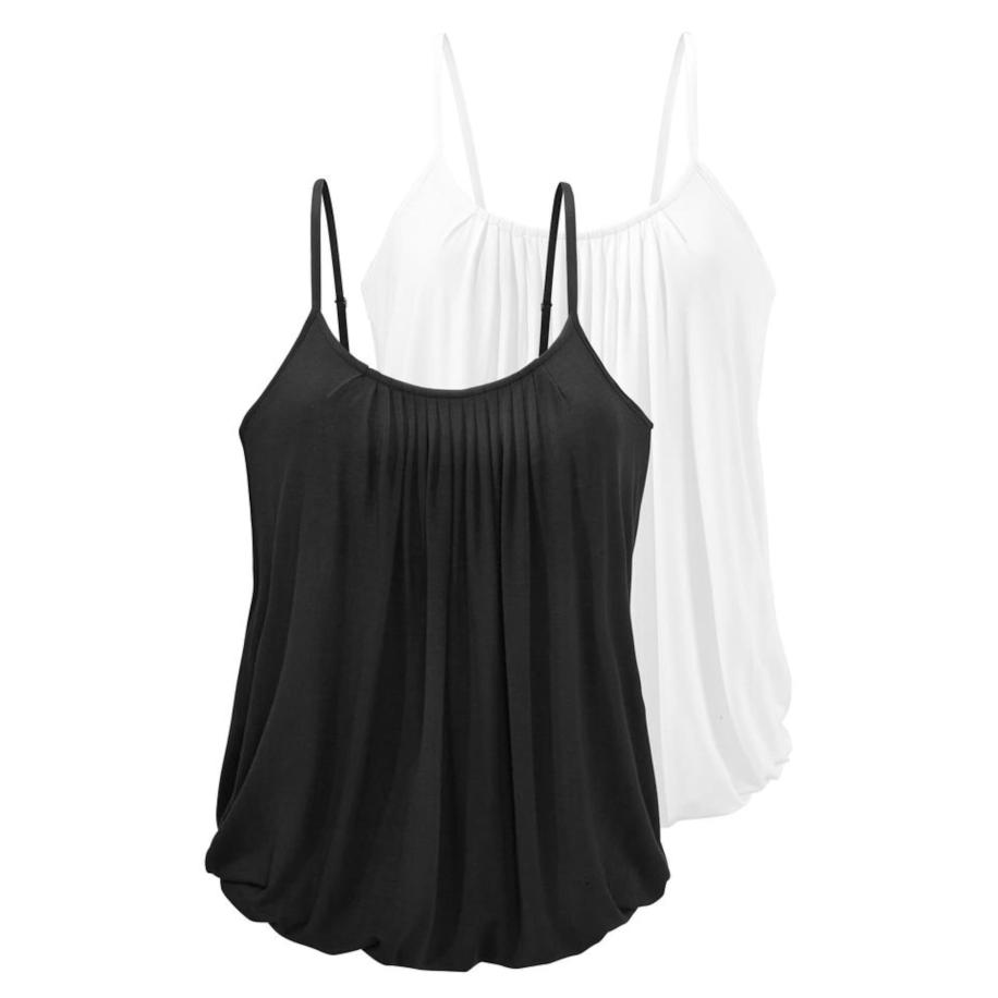Lascana LASCANA Top zwart / wit -