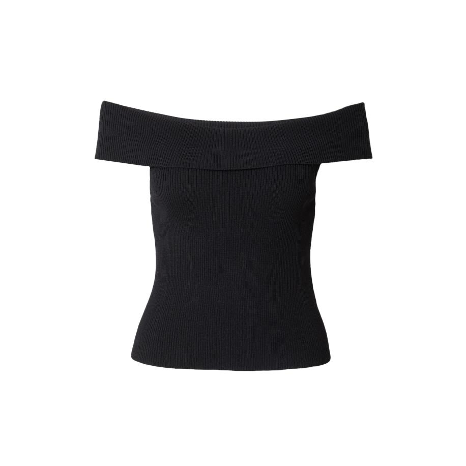 Monki Monki Gebreide top zwart -