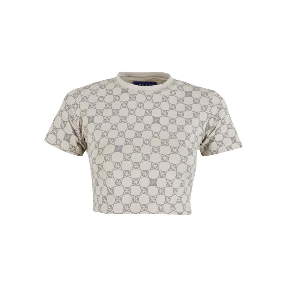 Pequs Shirt beige / grijs Bruin