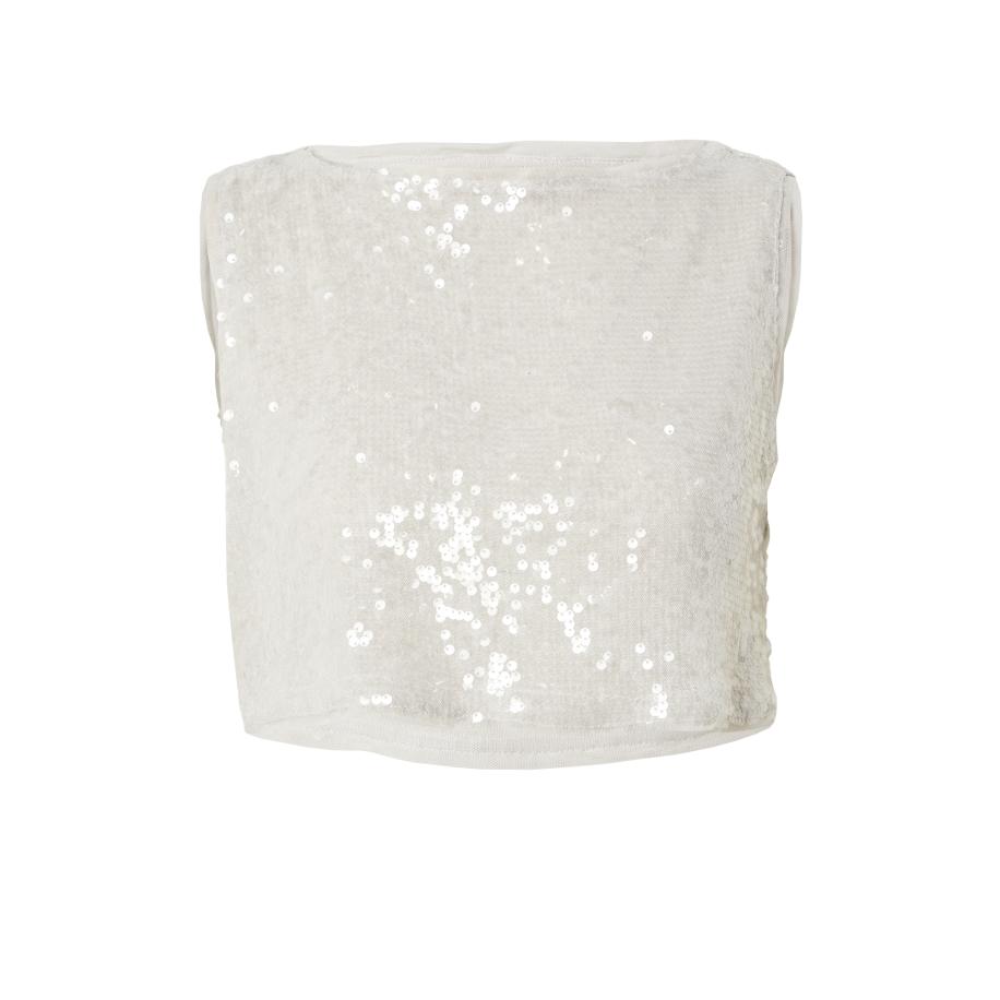 Monki Monki Top lichtgrijs -