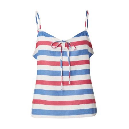 ABOUT YOU ABOUT YOU Top Galina crème / blauw / rood