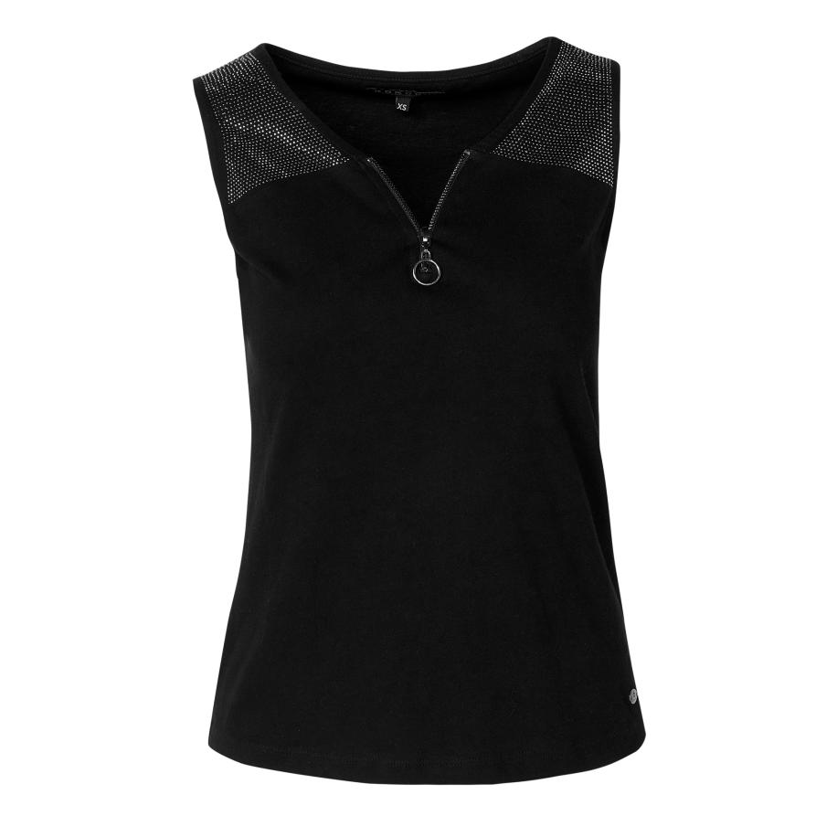 KOROSHI KOROSHI Top zwart / zilver -