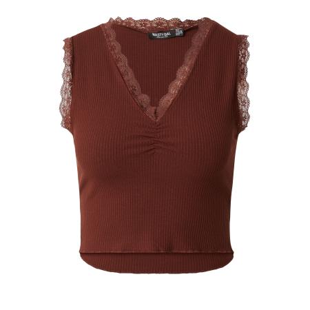 Nasty Gal Top chocoladebruin