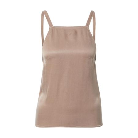 A LOT LESS Top Flores taupe