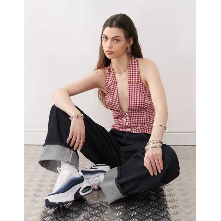 COLLUSION Geruite top-Veelkleurig