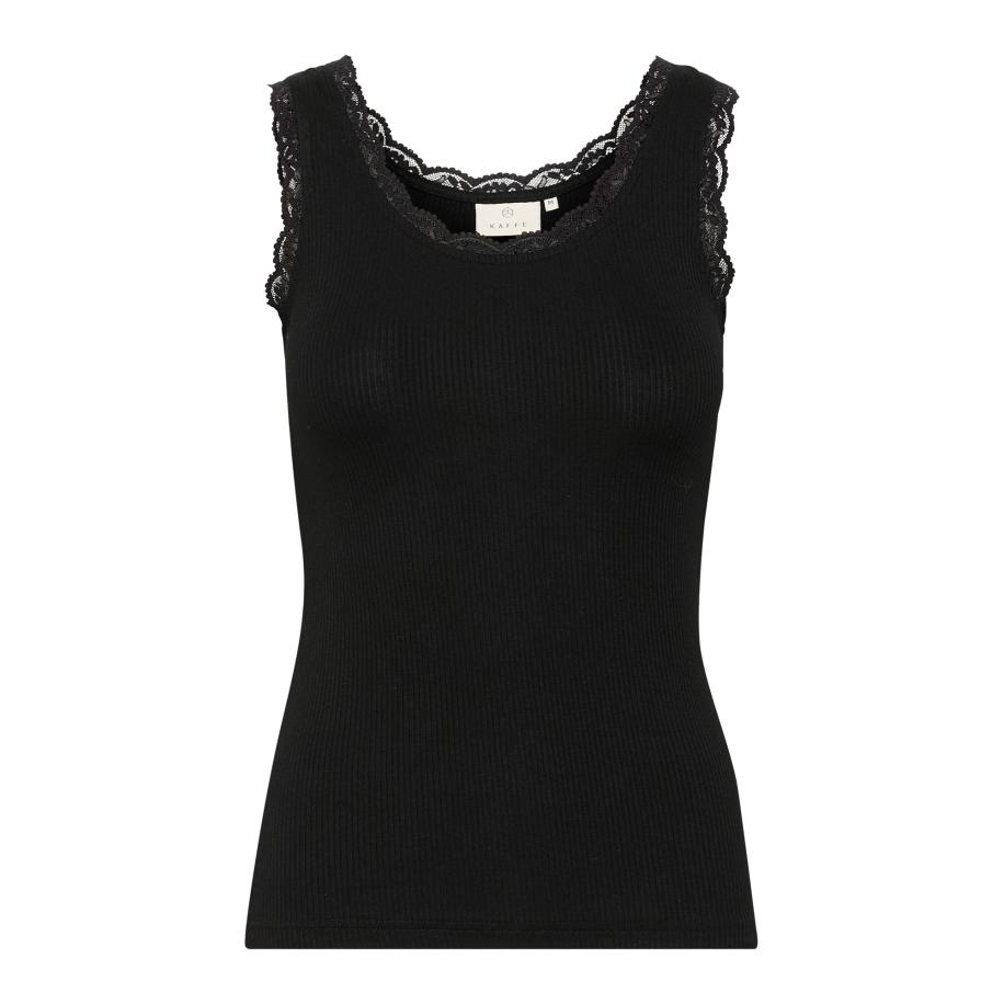 Kaffe Top KAOmi zwart Zwart