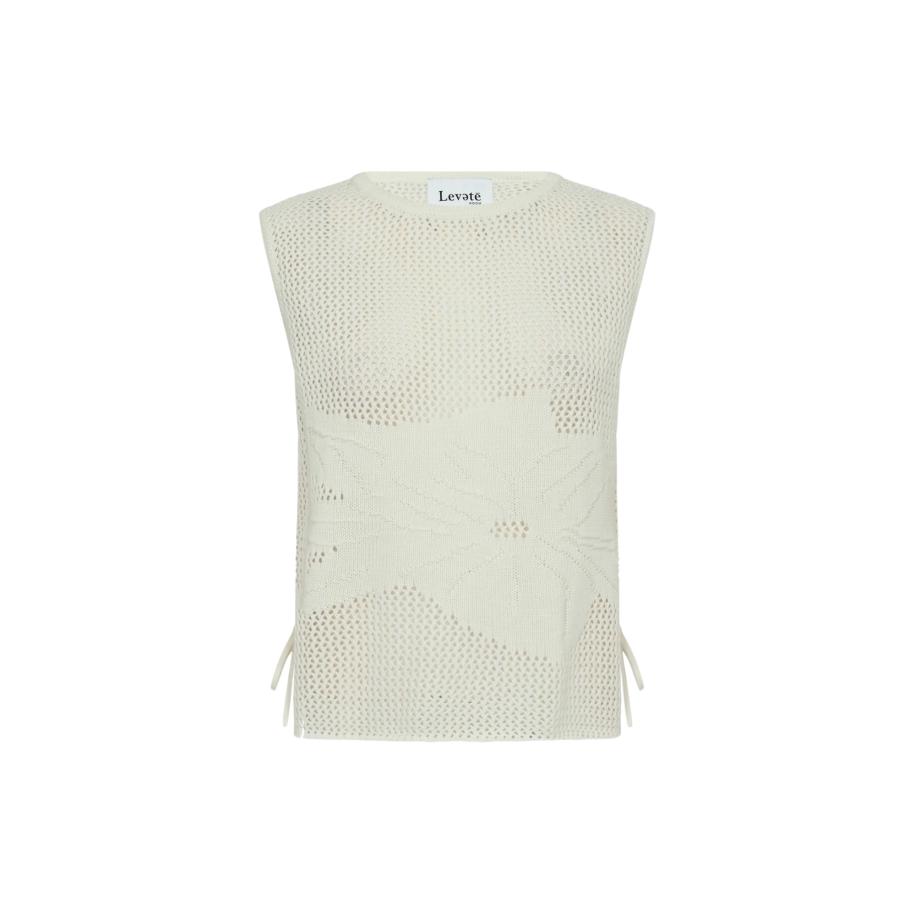 Levete Room Levete Room Gebreide top Lian 3 wit -