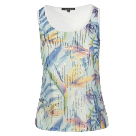 KOROSHI Top gemengde kleuren