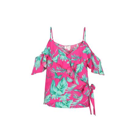 ebeeza ebeeza Blouse groen / jade groen / pink
