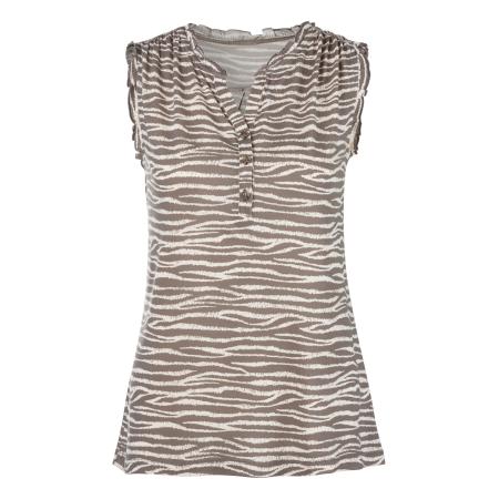 Lascana LASCANA Top taupe / wit