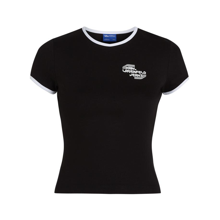 Karl Lagerfeld KARL LAGERFELD JEANS Shirt zwart / wit -