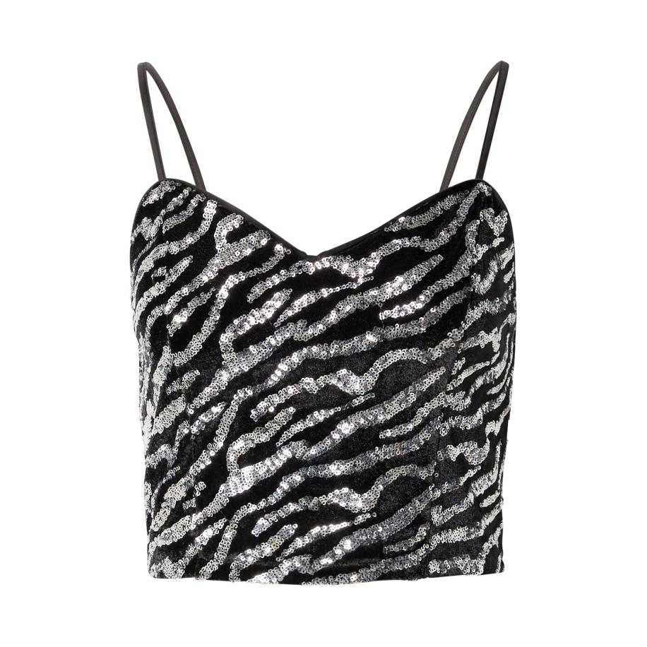 ABOUT YOU ABOUT YOU Top Sana zwart / zilver -