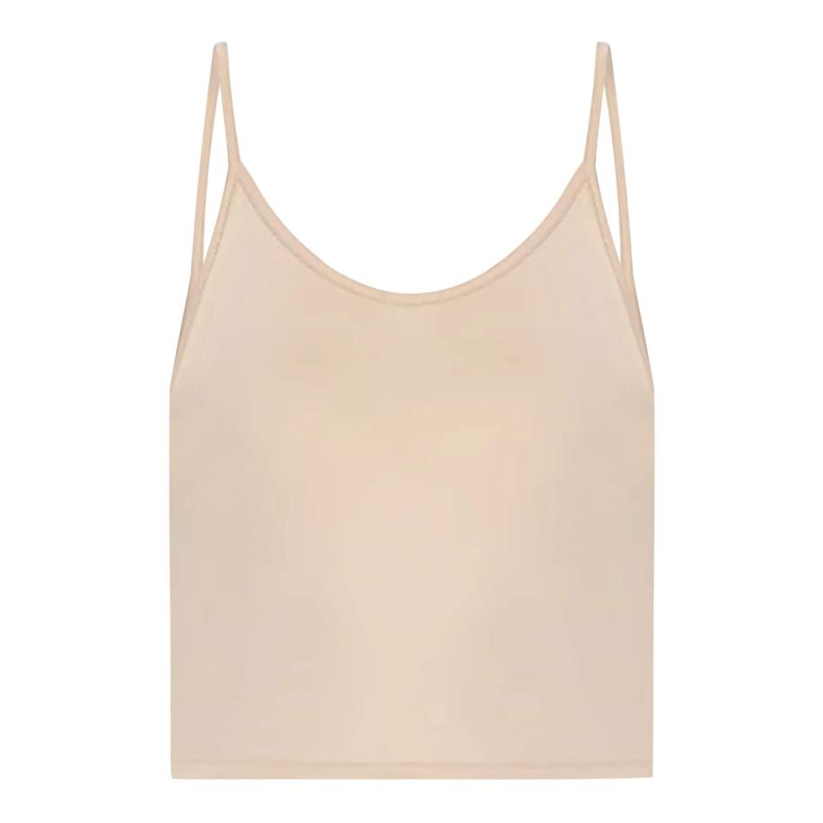 No Matter What Top Ernte beige Bruin