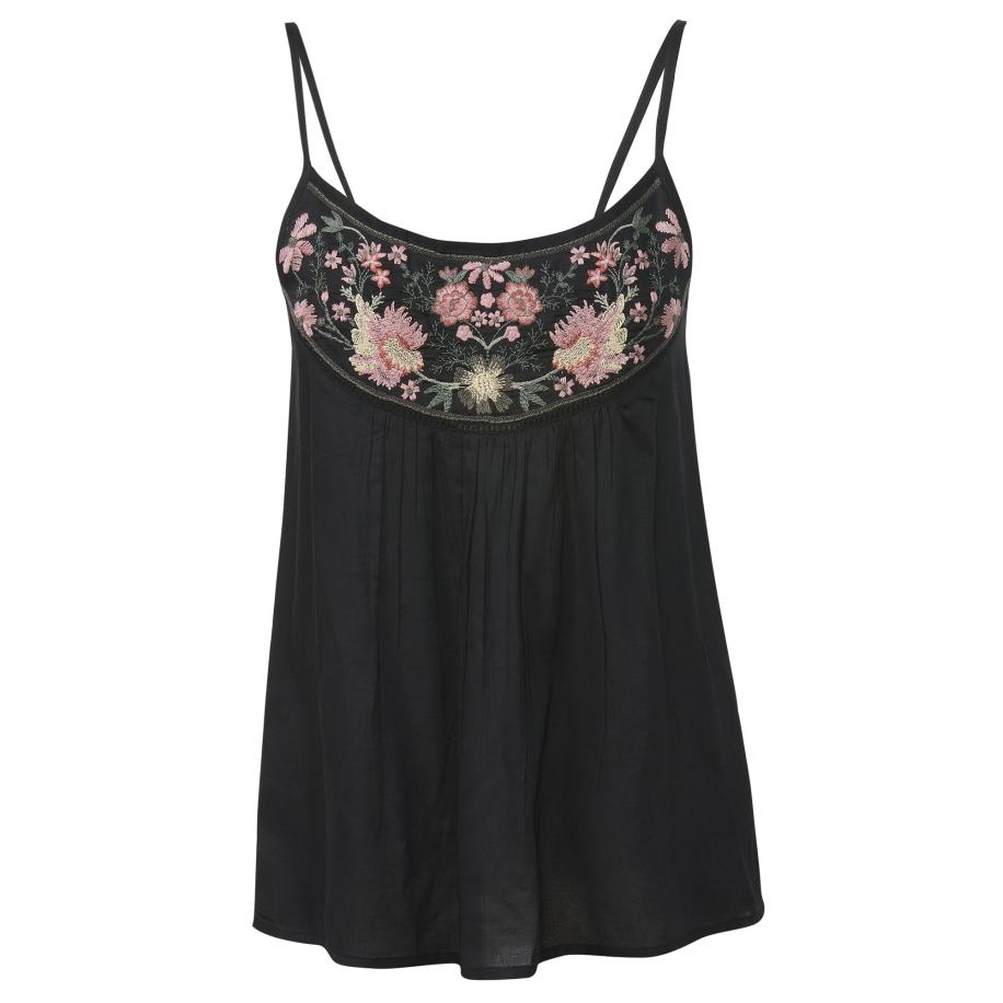 KOROSHI KOROSHI Top geel / groen / lichtroze / zwart -