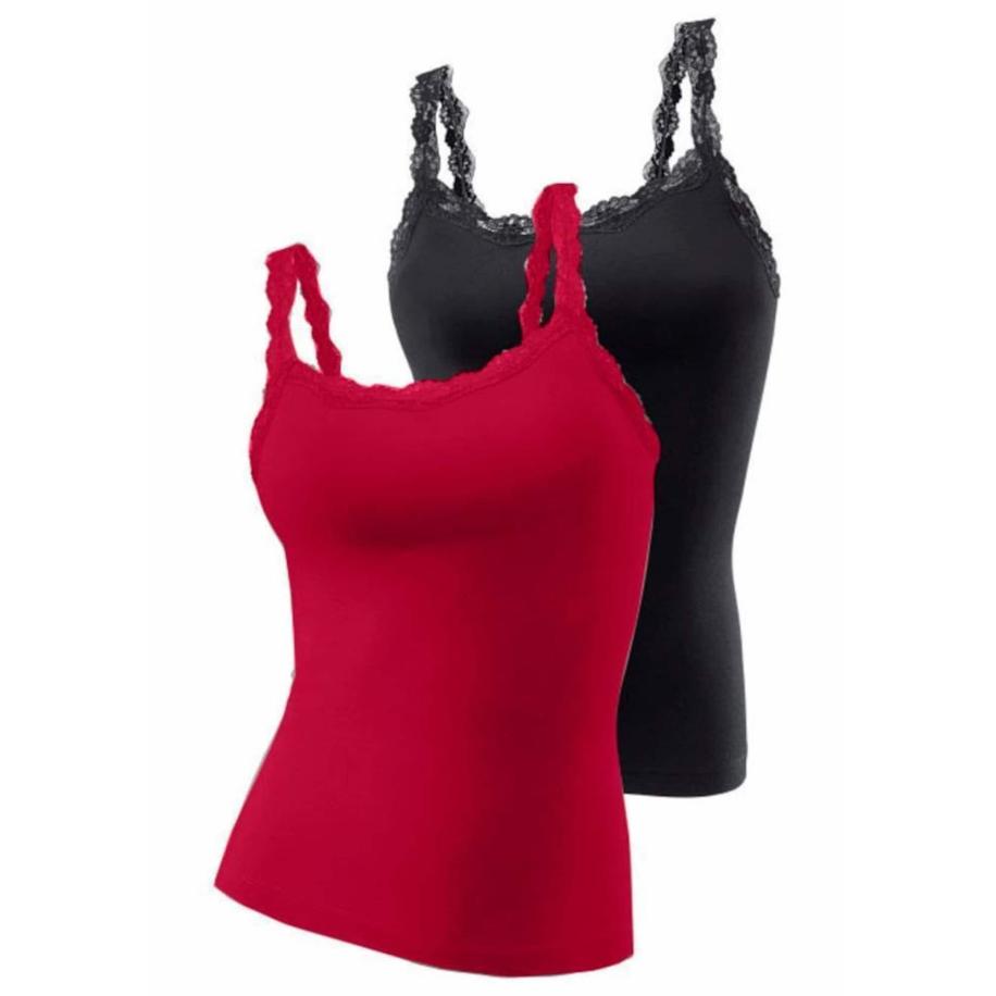Lascana LASCANA Top grenadine / zwart -