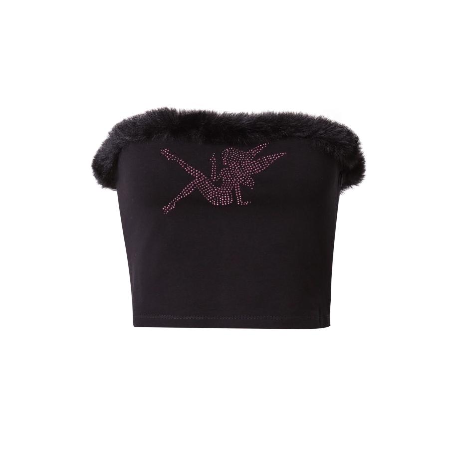 SHYX SHYX Top Fleur zwart -