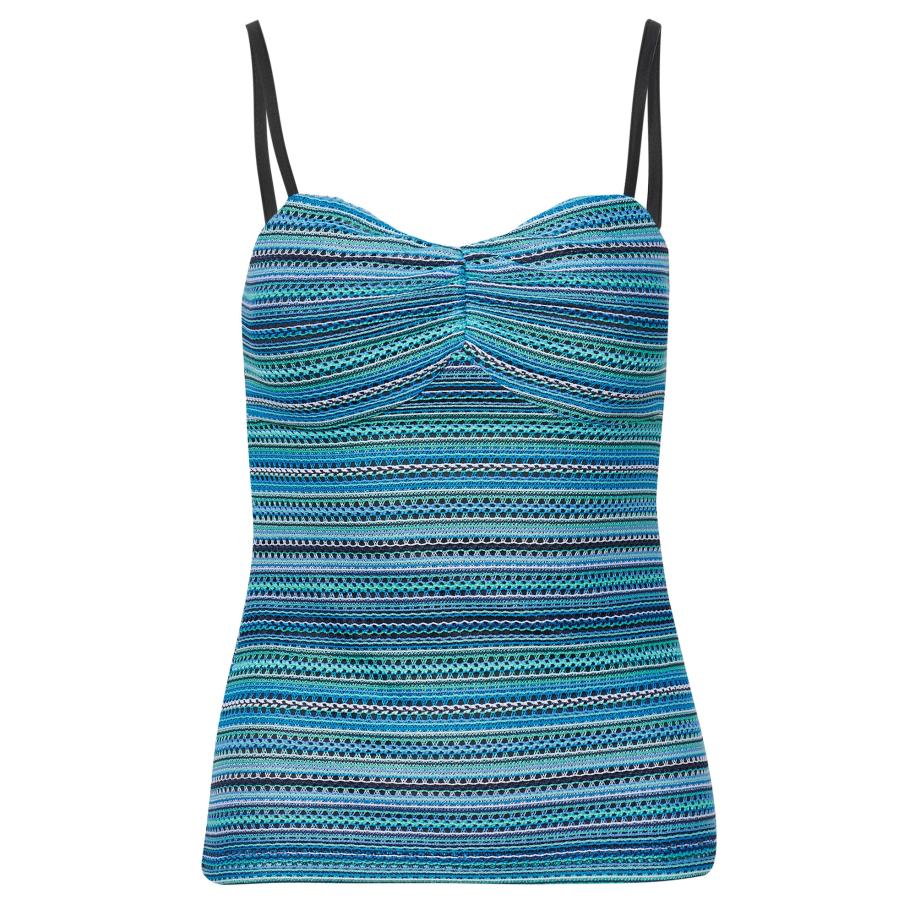 KOROSHI Top blauw Blauw