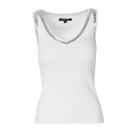 KOROSHI KOROSHI Top zilver / wit