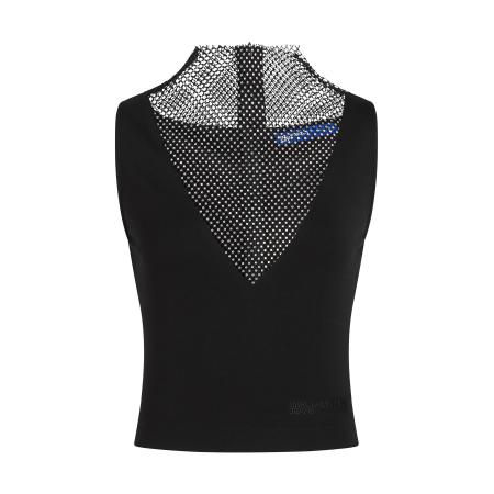 Karl Lagerfeld KARL LAGERFELD JEANS Top Chainmail zwart / transparant