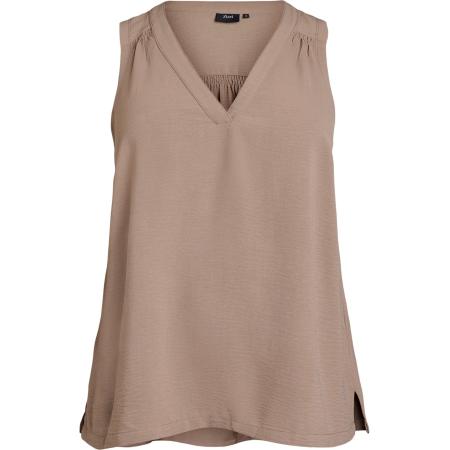 Zizzi Zizzi Top Mfikka lichtbruin