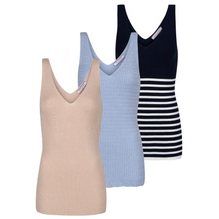 Felix Hardy Felix Hardy Top beige / lichtblauw / zwart / wit