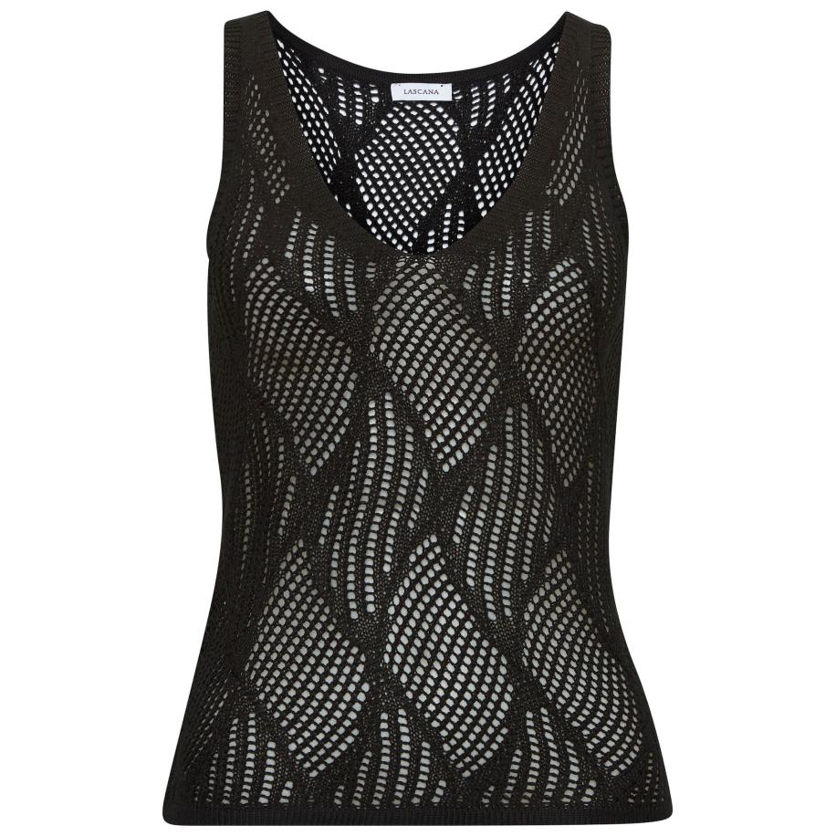 Lascana LASCANA Gebreide top zwart -